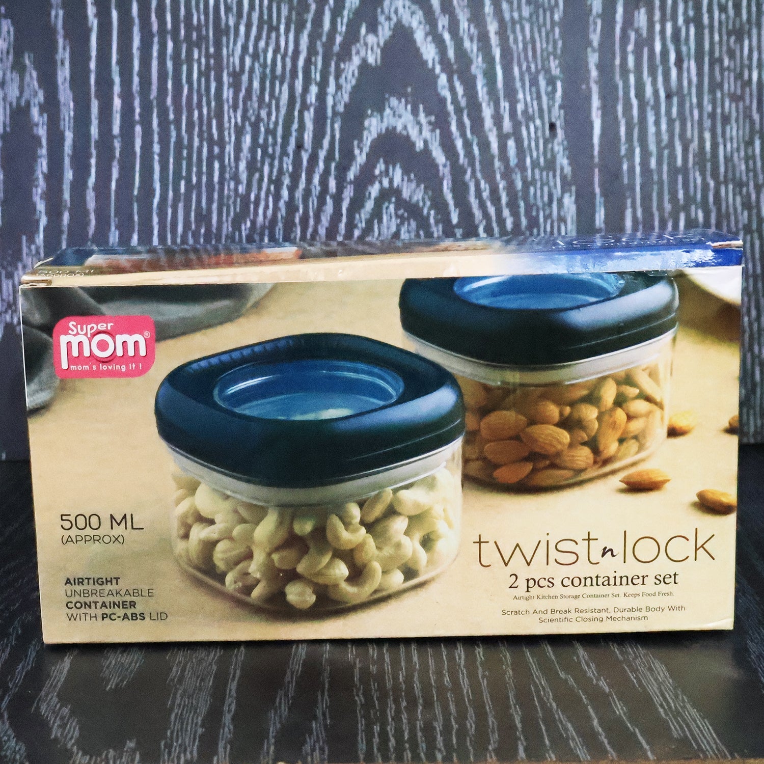 Supermom Plastic Twist & Lock Storage Container Set (500ML / 2 Pc ) Supermom Plastic Twist & Lock Storage Container Set (500ML / 2 Pc )